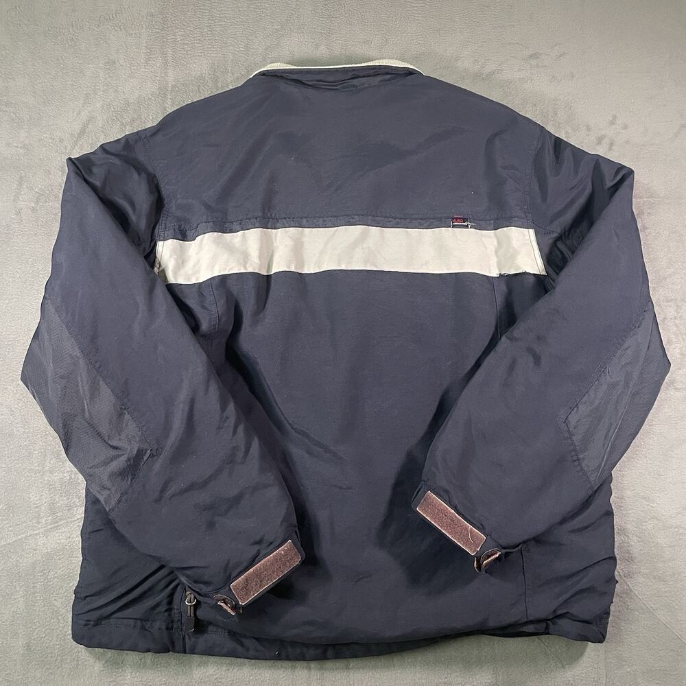Y2K Abercrombie & Fitch A92 Jacket Mens L Fleece Lined Zip Coat Navy - Picture 13 of 16